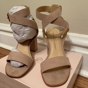 Stassi Vintage Rose Block Heel Sandal